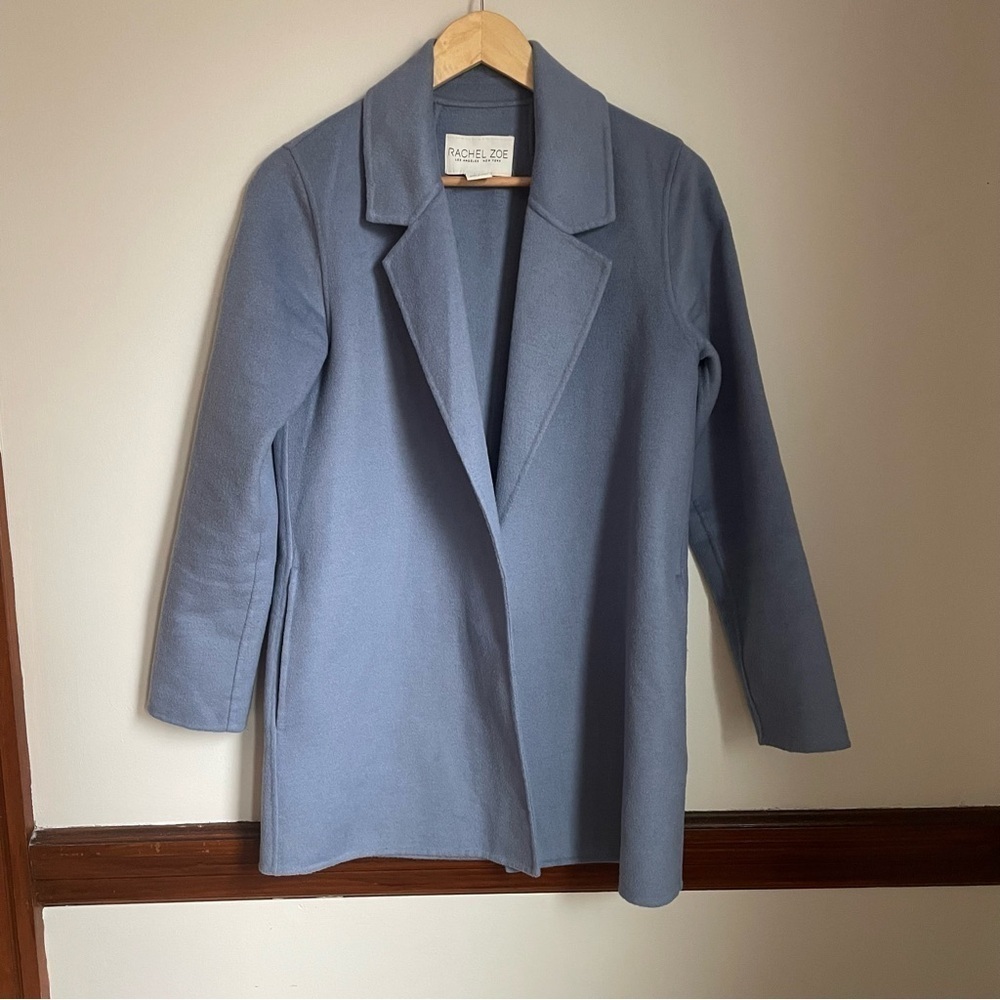 Rachel‎ Zoe Blue Blazer Classic Notched Lapels